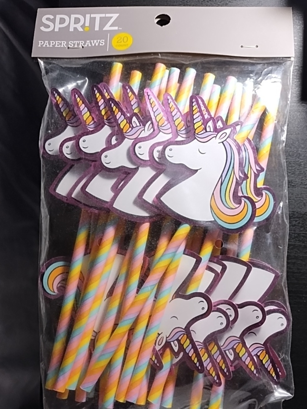 Spritz Unicorn Straws 20 Pk.